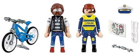 Playmobil 72076, politieagent en crimineel, actie avontuur, 4 jaar, meerkleurig, kunststof