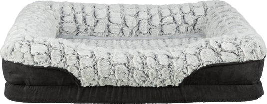 Trixie - vital hondenmand lino - hoekig - zwart grijs - 90x65 cm