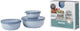Mepal - multikom cirqula vershouddoos set - 350 + 750 + 1250 ml - rond - nordic blue
