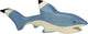 Holztiger zeedieren - haai - 20x3x8cm - houten figuur - handgemaakt