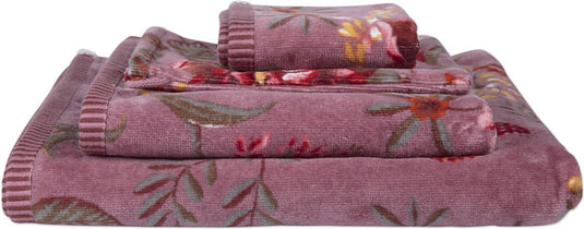 Pip studio badgoed secret garden mauve - washand 16x22 cm