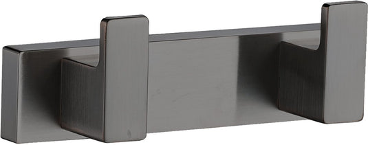 Plieger altea badkamer haakjes – dubbele haak – geborsteld gunmetal