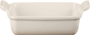 Le creuset ovenschaal 19 cm - 1,1 l - aardewerk - meringue - rechthoek