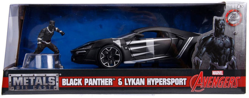 Load image into Gallery viewer, Jada toys jada die-cast avengers black panther met auto 1:24
