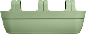 Elho vibia campana easy hanger xxl 70 - plantenbak voor balkon - balkonbak - 100% gerecycled plastic - l69 x b26.8 x h23.7 cm - pistachegroen