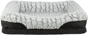 Trixie - vital hondenmand lino - hoekig - zwart grijs - 110x75 cm