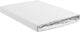 Ambiante cotton split topper hoeslaken white 180x200 cm 100% katoen