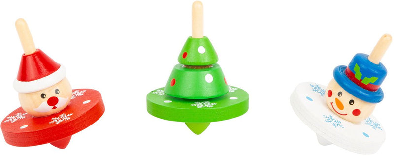 Load image into Gallery viewer, Small foot - houten tol kerst
