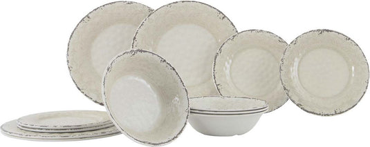 Gimex - stone line - servies - sand - 12-delig