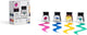 Winsor newton 1090104 tekentint set „rich tones“ 4x14 ml – sneldrogende, transparante inkt voor penseel, pen en airbrush - drawing ink collection
