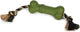 Beeztees sumo fit bone - hondenspeelgoed - rubber - groen - 20x6x6 cm