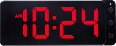Nextime digitale klok rood – tafel wandklok – 27.2 × 10.8 × 3 cm – abs – rood – led