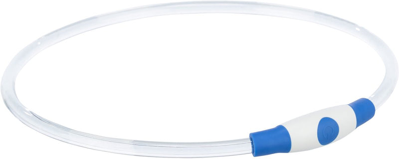 Load image into Gallery viewer, Merkloos sans marque trixie lichtgevende halsband usb flash light oplaadbaar tpu blauw
