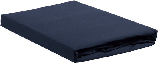 Ambiante katoen - topper hoeslaken - 120x200 - donker blauw