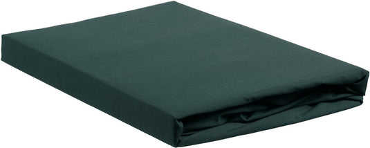 Ambiante katoen - splittopper hoeslaken - 140x200 - donker groen