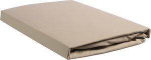 Beddinghouse percale katoen - hoeslaken - 180x200 - zand
