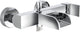 Schütte idrovia badkraan - mengkraan - watervaluitloop - hartafstand 150 mm - chroom
