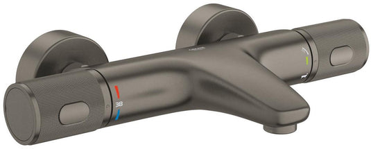 Grohe precision feel badthermostaatkraan – 150 mm – cooltouch – turbostat – progrip – geborsteld hard graphite