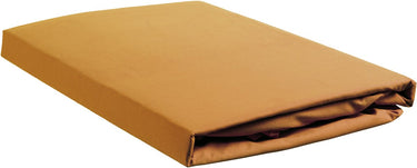 Ambiante katoen - splittopper hoeslaken - 200x220 - oker
