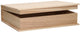 Merkloos sans marque houten kist boekvorm - l 35,5 cm x b 25,3 cm x h 9,7 cm