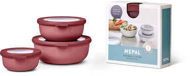 Mepal - multikom cirqula vershouddoos set - 350 + 750 + 1250 ml - rond - vivid mauve