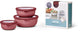 Mepal - multikom cirqula vershouddoos set - 350 + 750 + 1250 ml - rond - vivid mauve