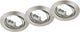 Trio jura - inbouwspot - nikkel mat - excl. 3x gu10 3 w - zwenkbaar - plafondbevestiging - rond