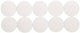 Maul magneet rond 10 stuks 2,5 kg kunststof ferriet bruchsicher erodiert lackiert ø 3.8 x 1.55 cm wit