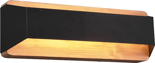 Trio arino - wandlamp - zwart mat - incl. 1x smd 13,5 w - badkamerverlichting