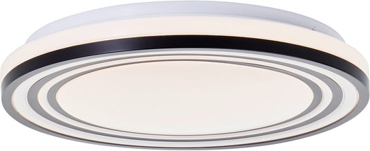 Brilliant kobana - plafondlamp - led 24w 3000k - zwart