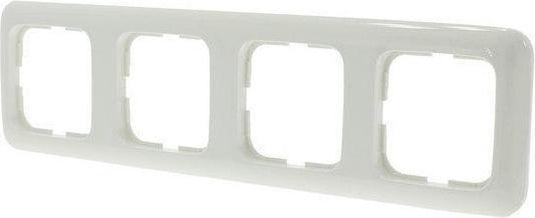 Busch-jaeger reflex inbouw afdekplaat - 4-voudig - polarwit