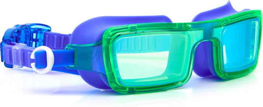 Bling2o zwembril kinderen - electric 80's - duikbril - anti-fog - uv-protect - blauw