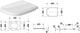 Duravit d-code wc zitting d-shape – soft close – duroplast – kunststof scharnieren – wit hoogglans