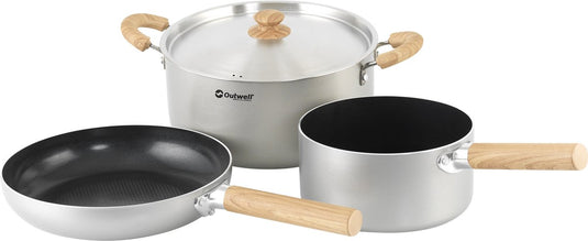 Outwell feast ceramic set l capingpan set 3 pannen keramisch