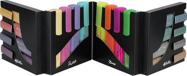 Faber-castell tekstmarkers - deskset - 16 kleuren - 4 neon, 4 pastel en 8 metallic kleuren - fc-254603