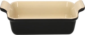 Le creuset ovenschaal 19 cm - 1,1 l - aardewerk - ebbenzwart - rechthoek