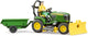 Goobay bruder john deere zitmaaier met aanhanger en tuinman