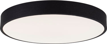 Brilliant filiz - plafondlamp - ø 49 cm - led 36w - cct - dimbaar - afstandsbediening - zwart wit