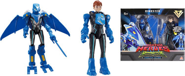 Quantum heroes dinoster dinoster - 2 figuren in 1 - transformeer je robots - 22cm - jay min