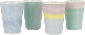 Bo-camp - pastel - beker - barfleur - melamine - 4 stuks
