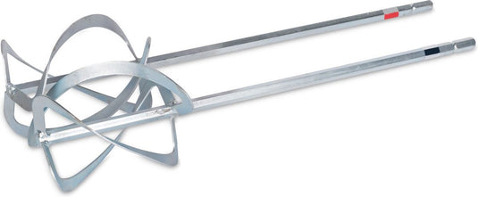 Kreator krt050011 dubbele roerstaaf betonmixer - hex 13 - verfmenger - 2x d120mm