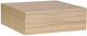Playwood houten kist vierkant met losse deksel - opbergbox bruin 20x20x5,7 cm.