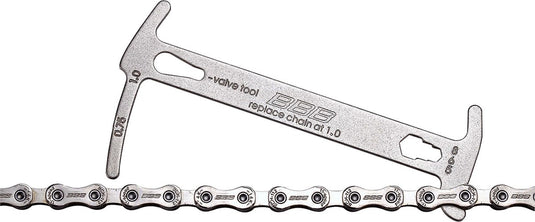 Bbb cycling kettingmeter – slijtagemeter fietsketting – inclusief kettinghaak tool – chainchecker - btl-125