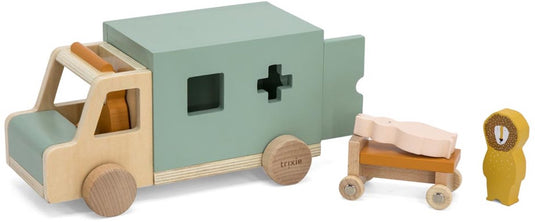 Trixie houten dieren ambulance