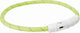 Trixie lichtgevende halsband hond flash usb tpu nylon groen