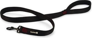 Beeztees parinca premium hondenriem - hondenlijn - weersbestendig - nylon - zwart - 120 cm x 25 mm