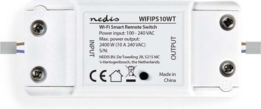 Nedis smartlife inbouwmodule - schakelaar - 2400 w - kroonsteentjes - app beschikbaar voor: android ios
