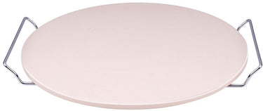 Alpina pizzasteen - pizza steen voor bbq en oven - ø33 cm - baksteen voor krokante korst - hittebestendige ovensteen