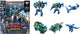 Quantum heroes dinoster dinoster - quantum heroes - robot figuren 6 in 1 - transformeerbare mega robots - 28cm - stego blast wing