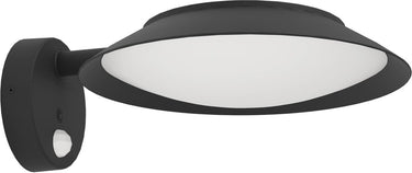 Eglo cerrisi solar wandlamp buiten - 25 cm - zwart wit - bewegingssensor